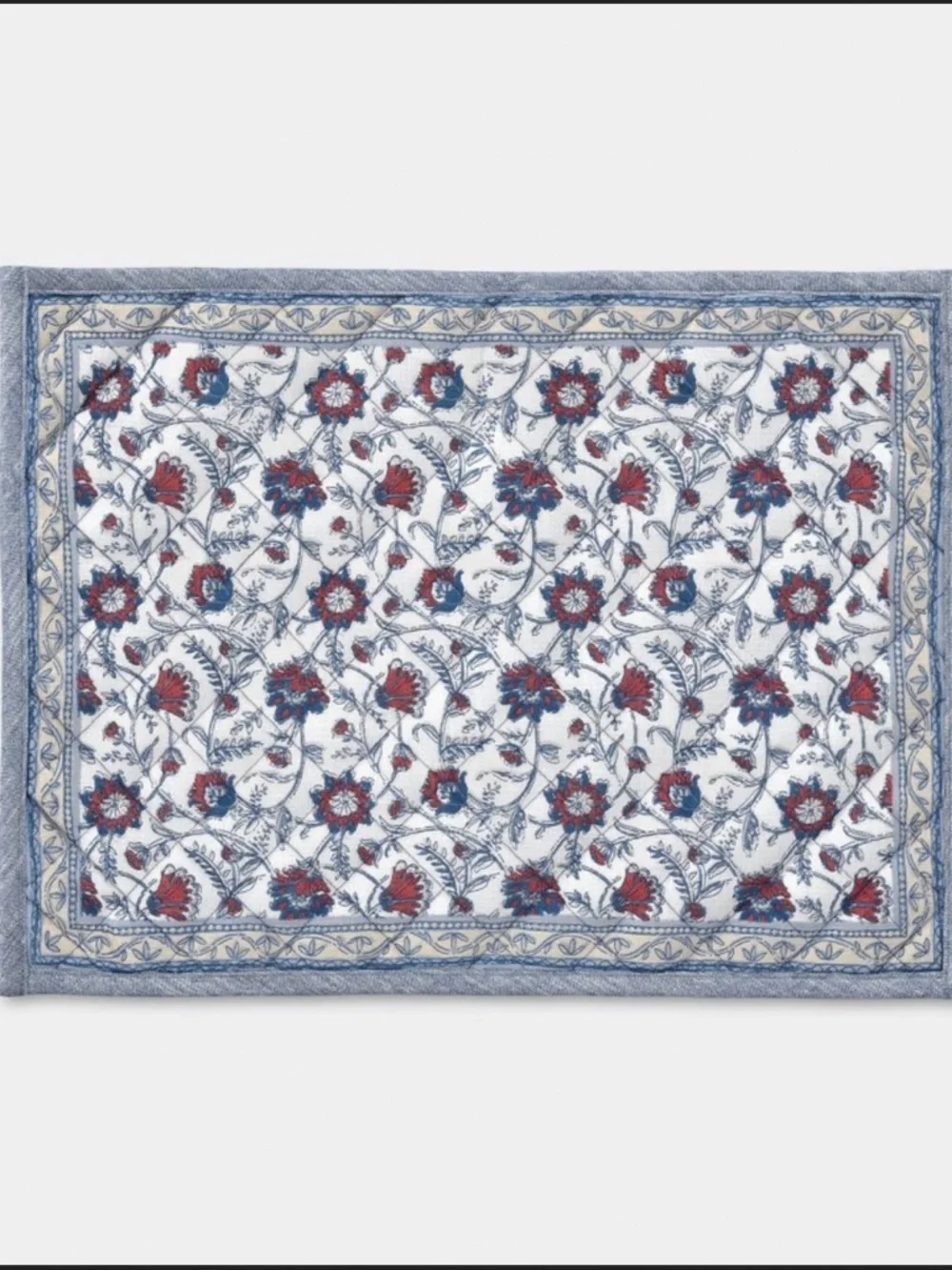 Set of 2 Floral and Chambray Double Sided Placemats - Threshold™, Spring 2026